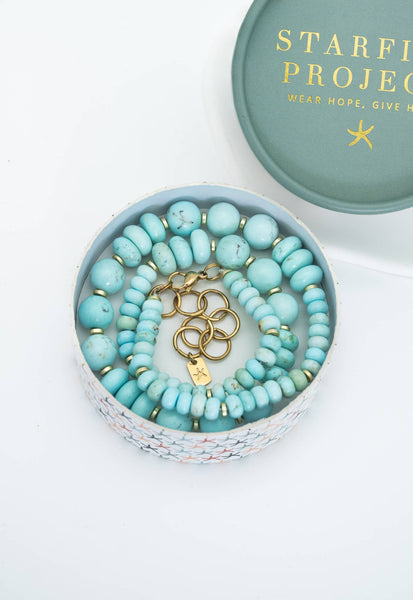 Seabreeze Turquoise Strand Necklace
