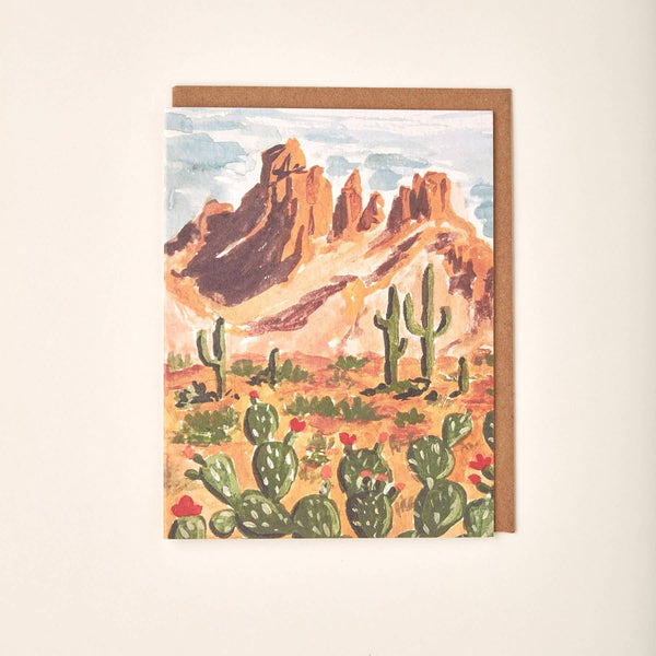 Western Desert Greeting Card