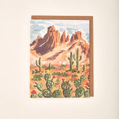 Western Desert Greeting Card