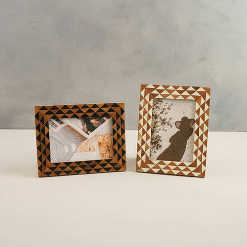 Black + Ivory Inlay Frame- 5x7