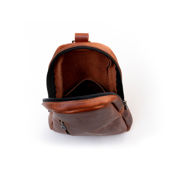 Sling Crossbody Backpack in Cinnamon