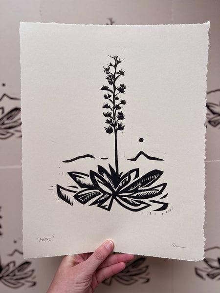 'Agave' Linocut Print