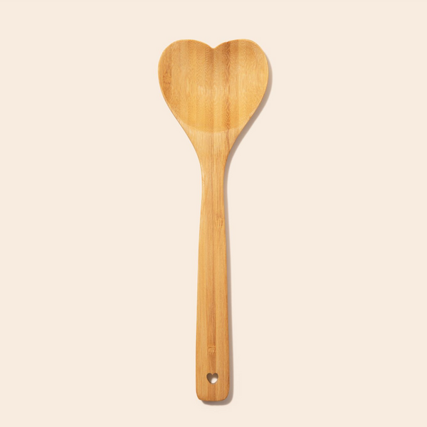 Bamboo Heart serving spoon eco-friendly 