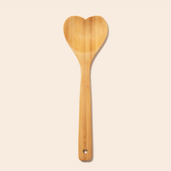 Bamboo Heart serving spoon eco-friendly 