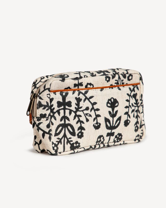 Block Print Belt Bag- Meadow Folk