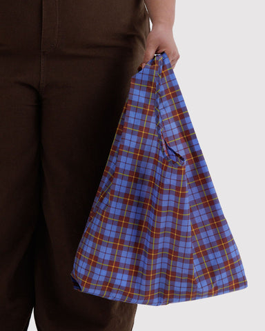 Blue Tartan standard baggu eco-friendly