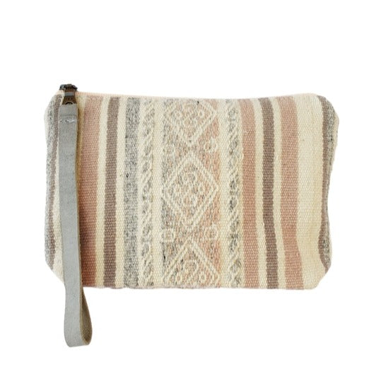 Bolivian Wool Large Pouch- Sandstone