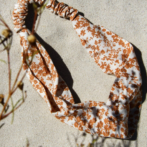 Caramel Flowers Headband