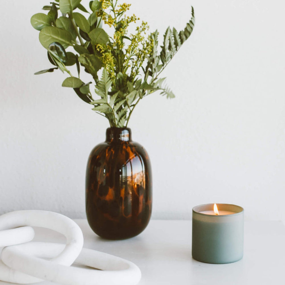 non-toxic soy candle for winter 