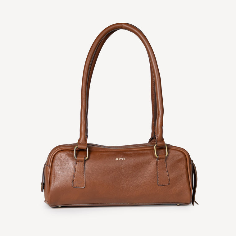 Leather Bowler Bag- Vintage Brown- COMING SOON!