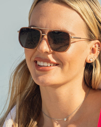 Matte Gold Polarized Sunglasses