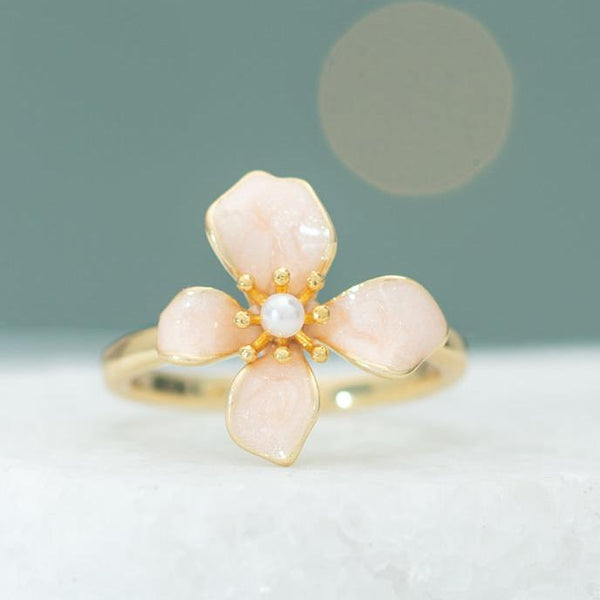 Hope in Bloom Ring- Misty Rose