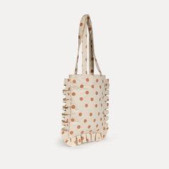 Clay Dot Momo Ruffle Tote