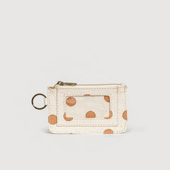 Block Print ID Pouch - Clay Dot