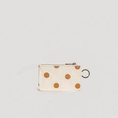 Block Print ID Pouch - Clay Dot