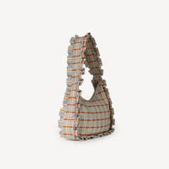 Momo Shoulder Bag- Powder Plaid