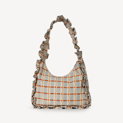 Momo Shoulder Bag- Powder Plaid