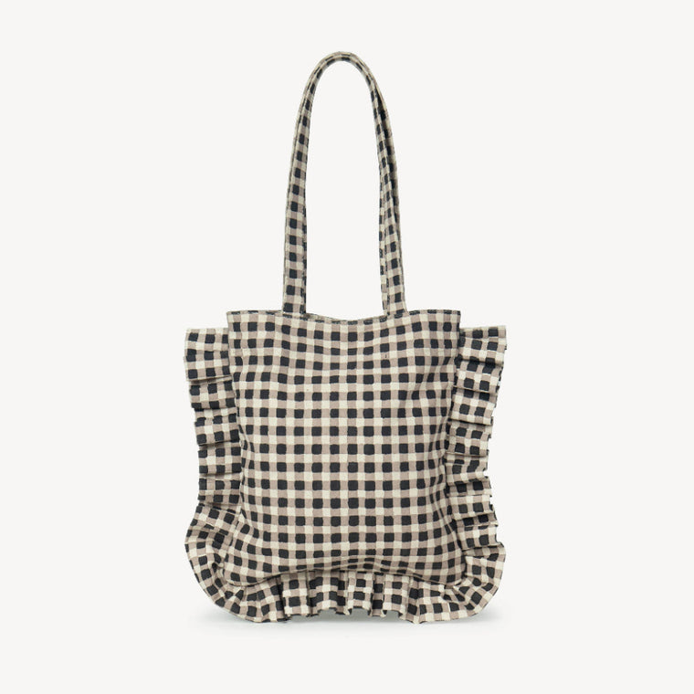 Ink Gingham Momo Tote - COMING SOON!