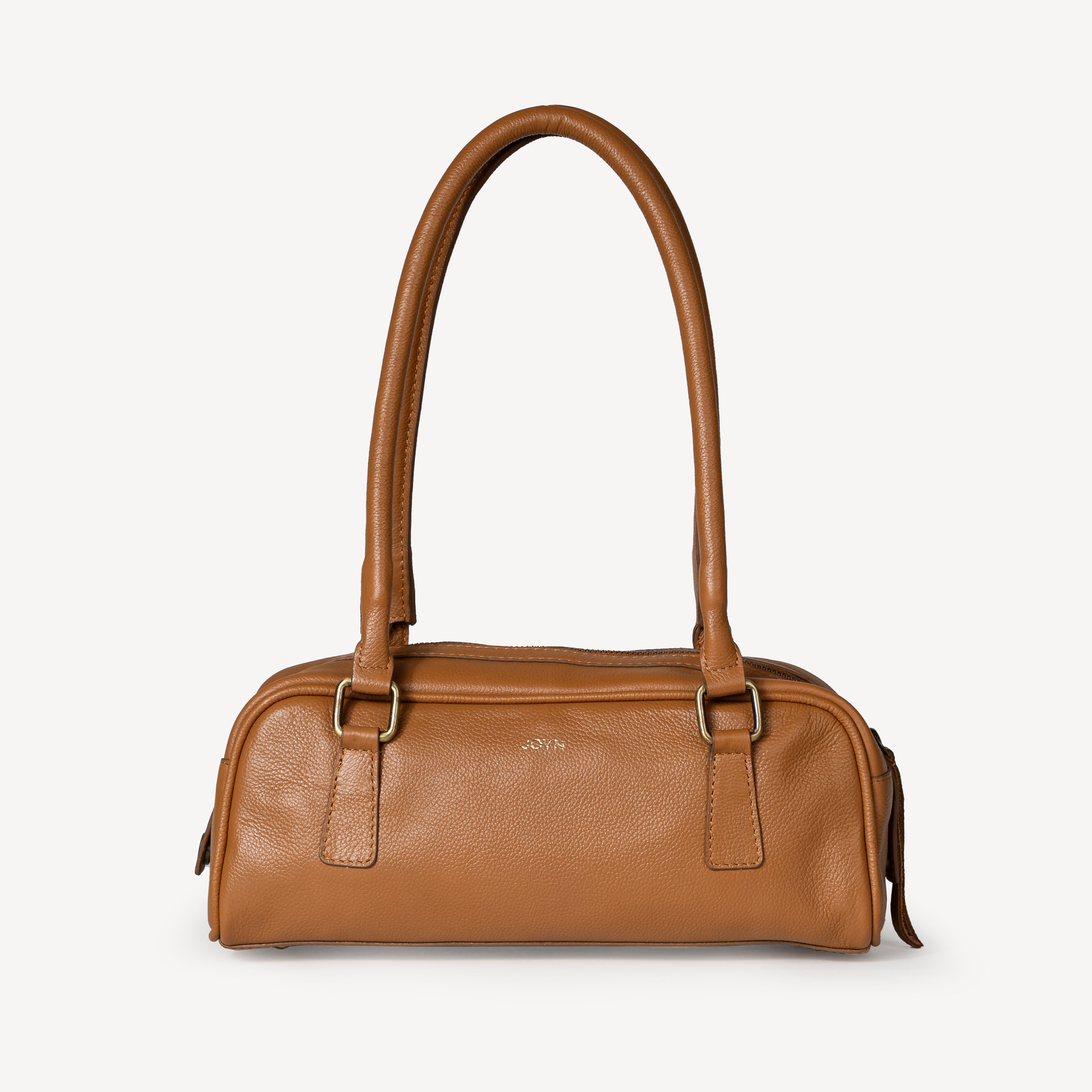 Leather Bowler Bag- Camel- COMING SOON!