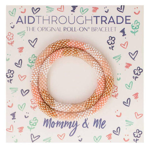 Mommy + Me Bracelet Set- Blush