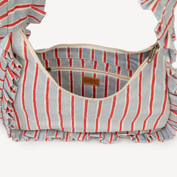 Momo Shoulder Bag- Blanket Stripe