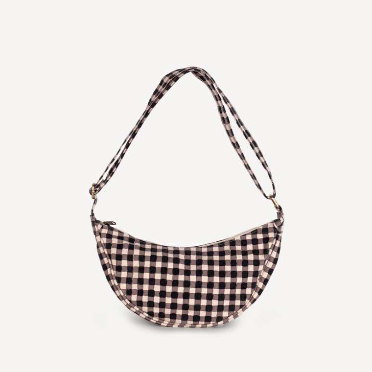 Moon Sling Bag- Winter Gingham