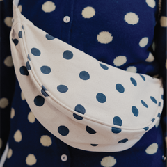 Moon Sling Bag- Indigo Dot
