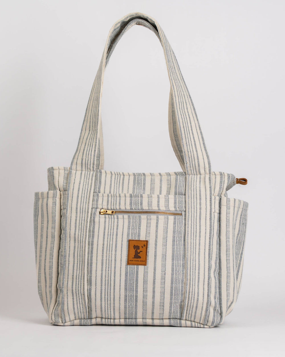 Luna Travel Tote- Natural Stripe
