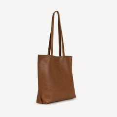 Pebbled Leather Everyday Tote - Camel