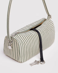Sage Stripe Nylon Loaf Bag