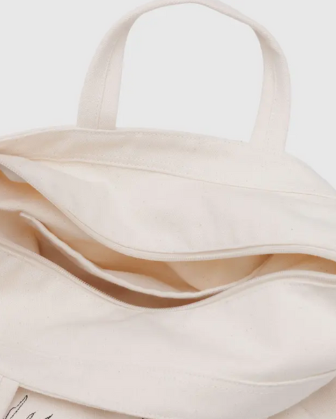 Embroidered Shells Recycled Canvas Tote