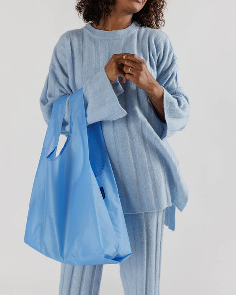 Solid Baggu Reusable Bag- soft blue