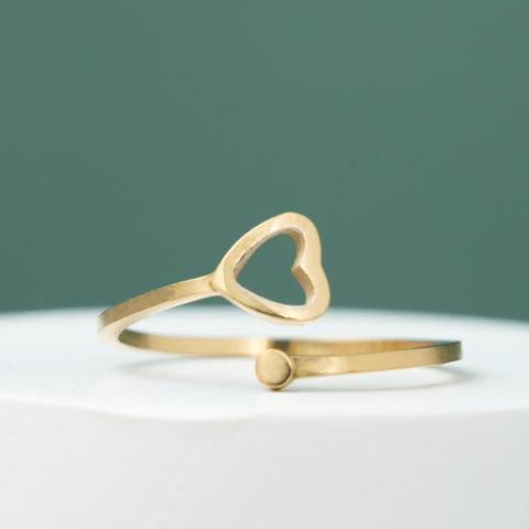 Starfish Project gold plated heart ring