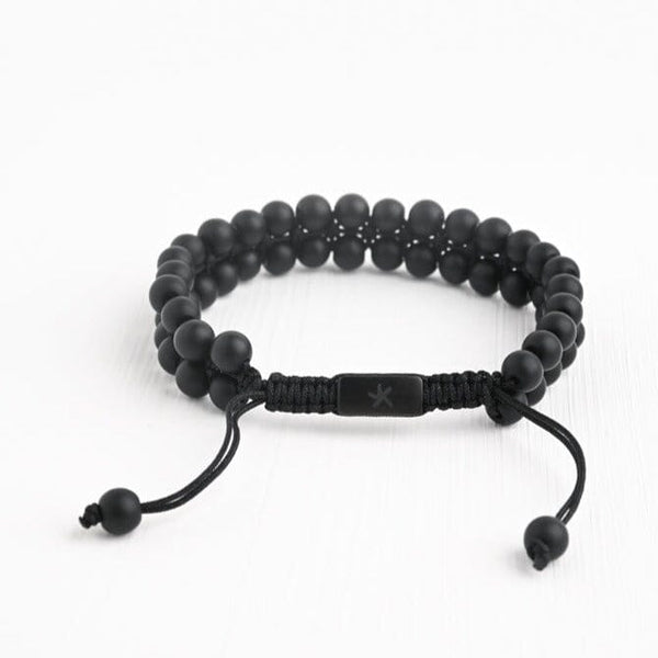 Helix Matte Black Agate Bracelet - Redemption Market