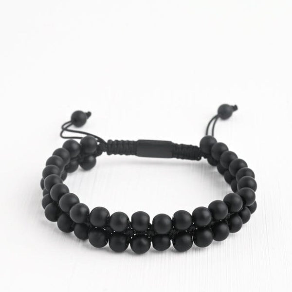 Helix Matte Black Agate Bracelet - Redemption Market