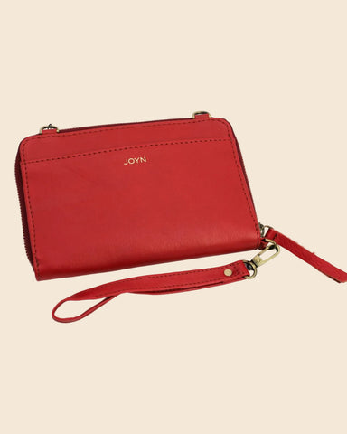 Make a statement with our Fair Trade leather crossbody wallet- where fas...