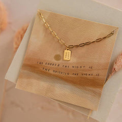 gold minimalist Christian necklaces