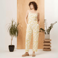 Chartreuse Organic Cotton Jumpsuit - Redemption Market