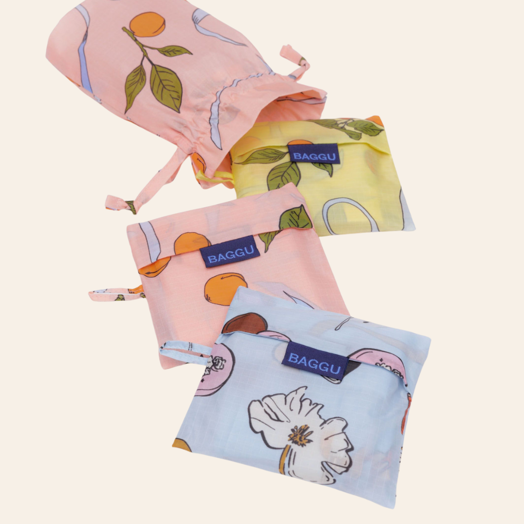 Apricots + Ribbons- Set of 3 Standard BAGGU