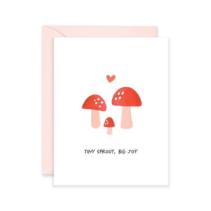 New Baby Mushroom Card