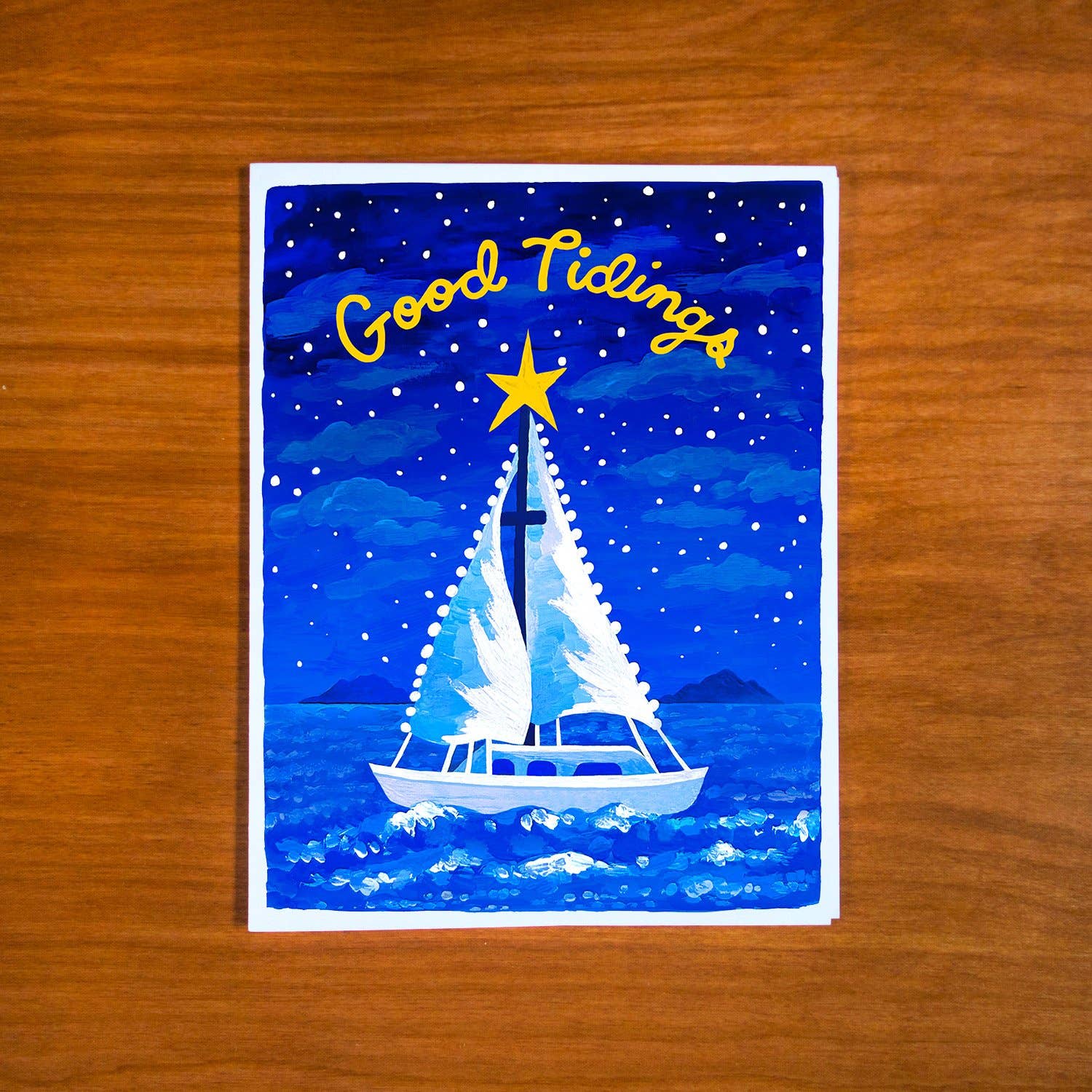 Sailboat Tidings Greeting Card