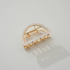 Half Moon Metal Claw Clip- Small