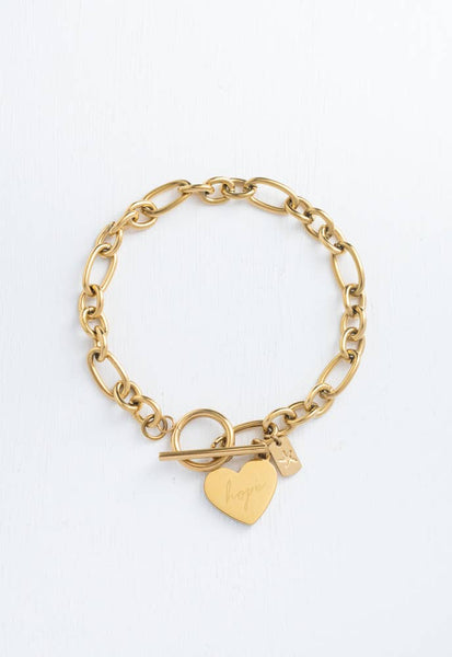 Give Hope Gold-Plated Bracelet