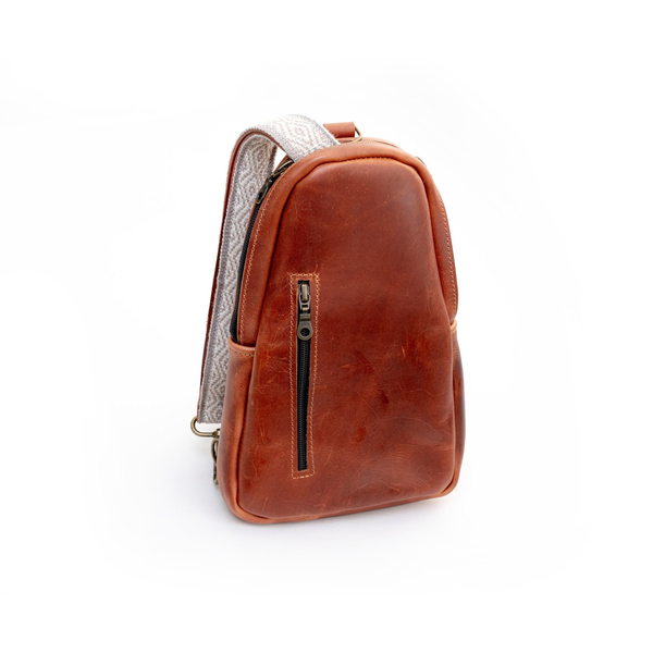 Sling Crossbody Backpack in Cinnamon