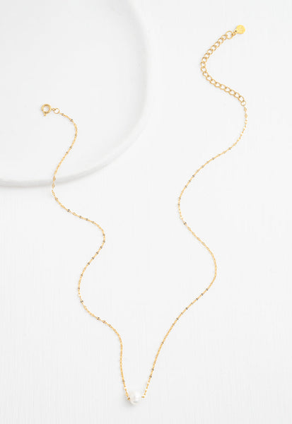 Gold Pearl Necklace