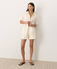 Coastal Organic Curved Hem Short