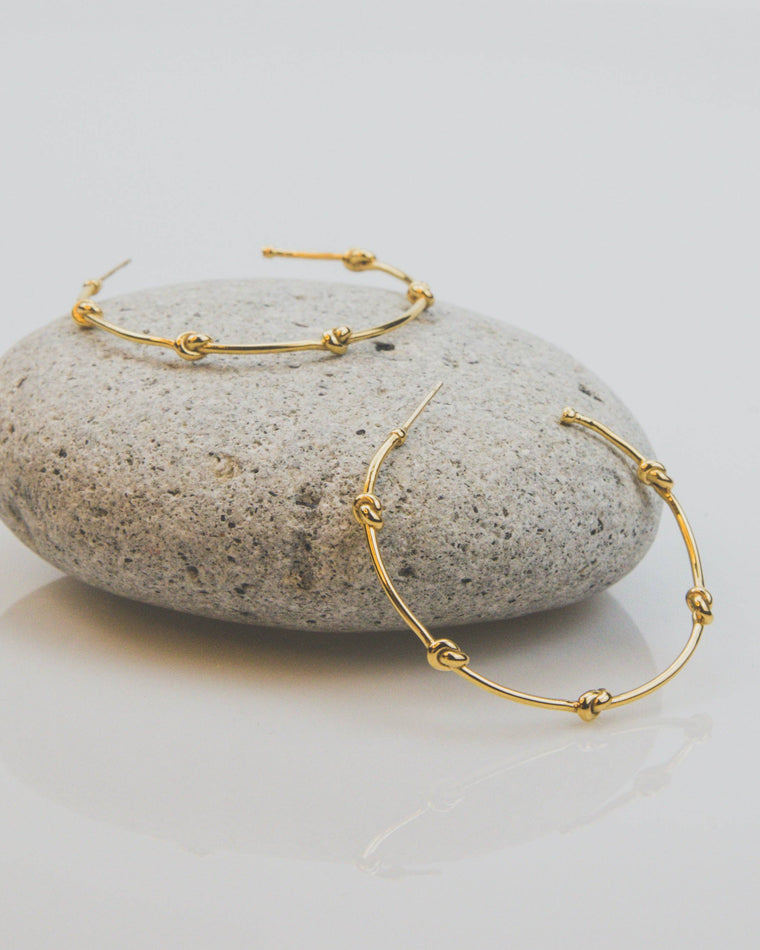 Knots of Freedom Hoop Earrings