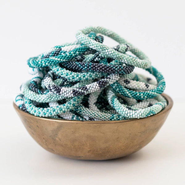 Mint Roll-on Beaded Bracelets