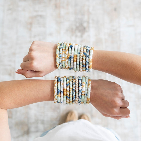 Mykonos Roll-on Beaded Bracelets
