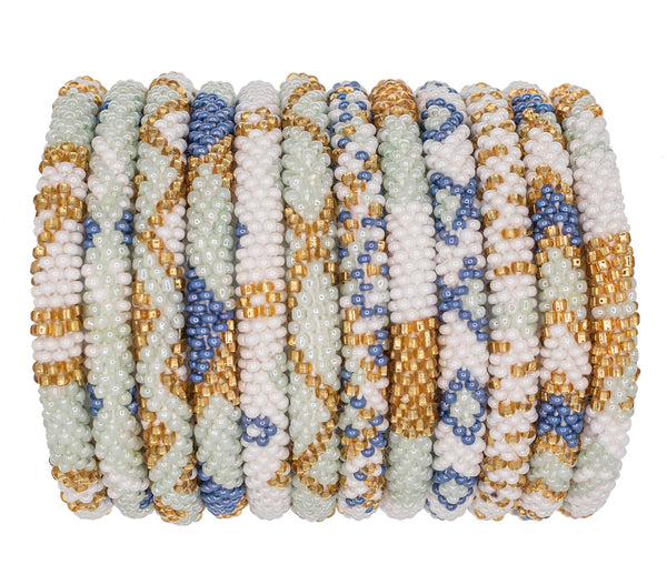 Mykonos Roll-on Beaded Bracelets